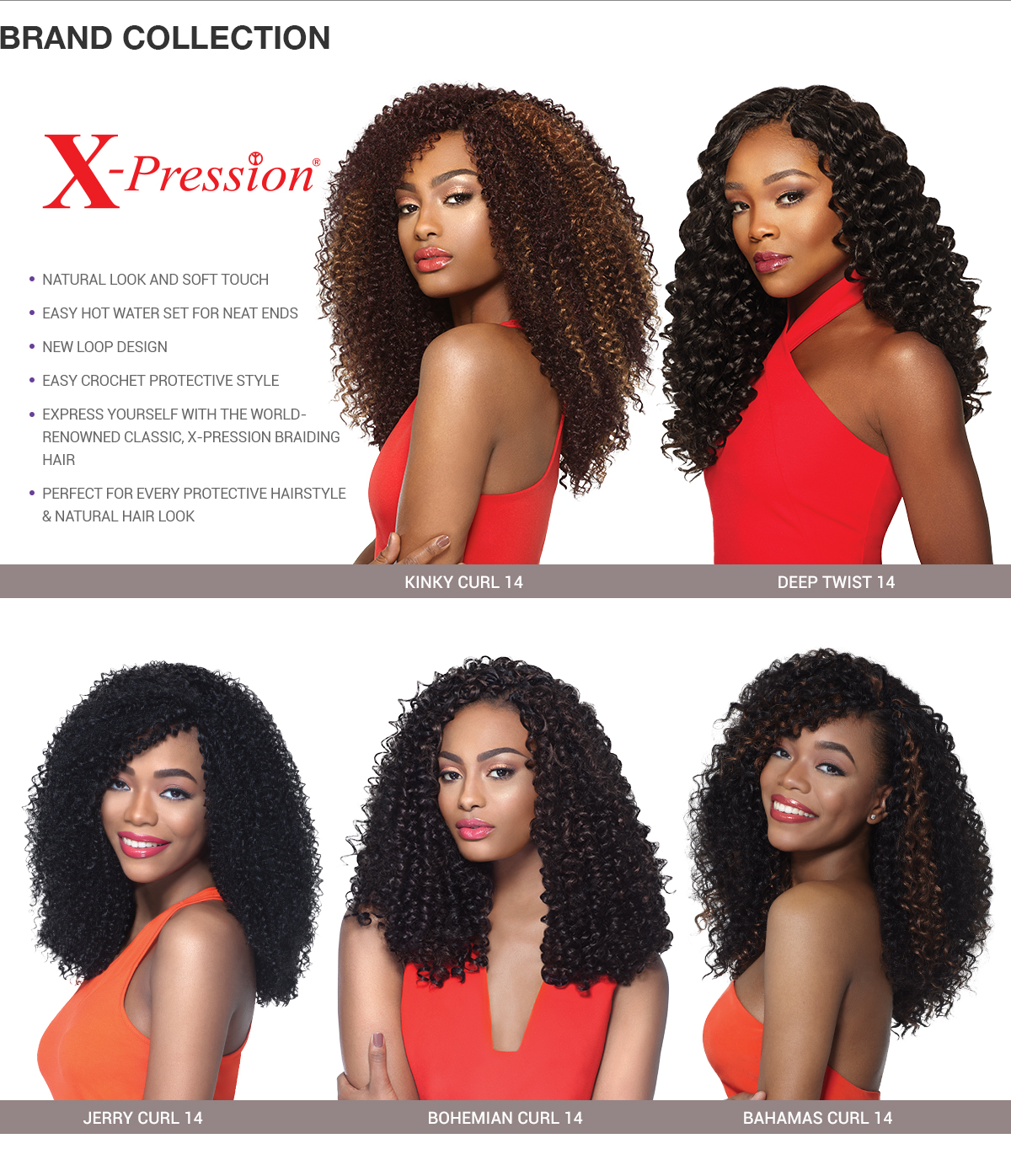 Outre Synthetic Hair Crochet Braids X-Pression Braid 4 In 1 Loop