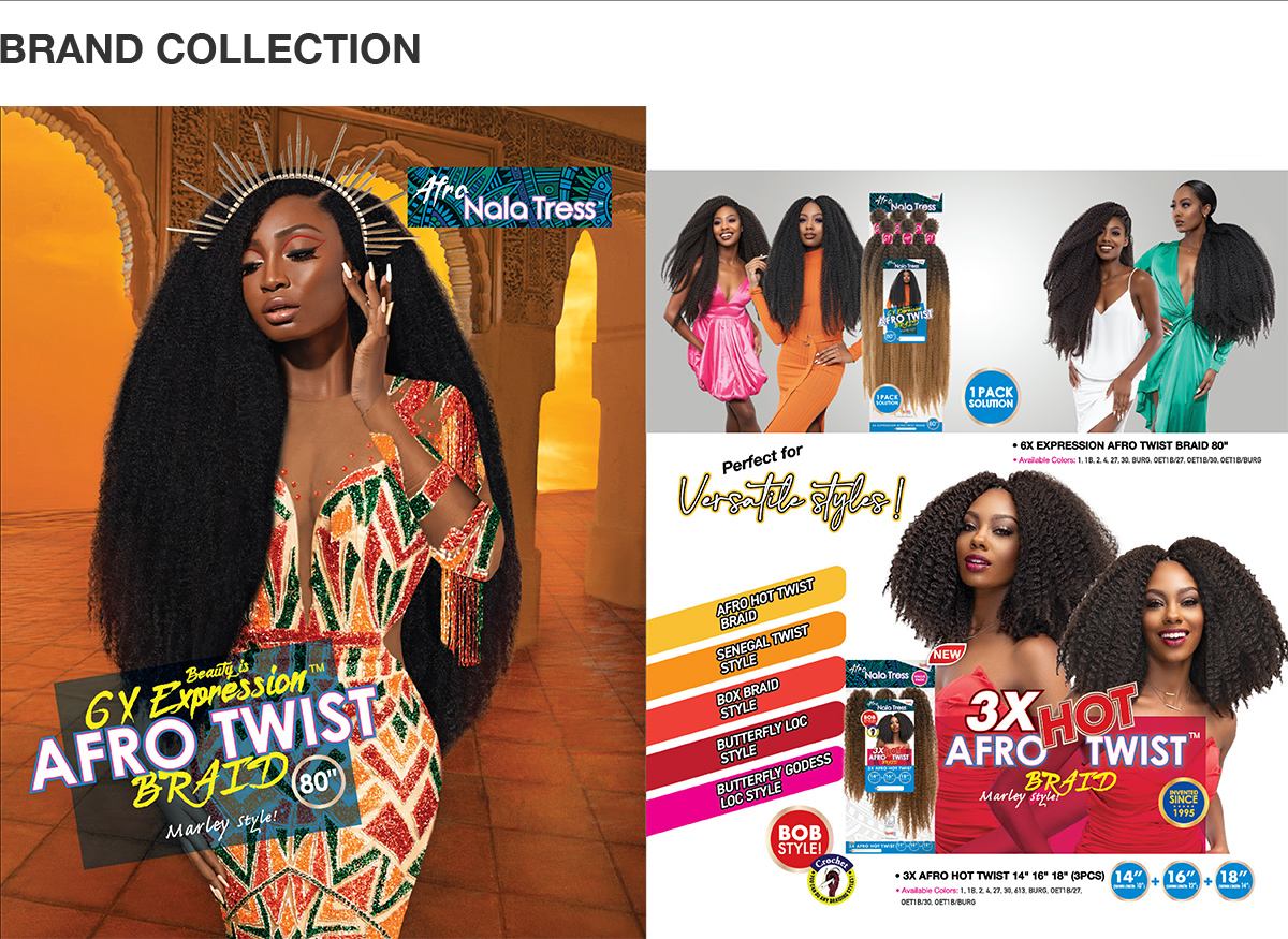 Janet Collection Braids Nala Tress 6X Expression Afro Twist Braid