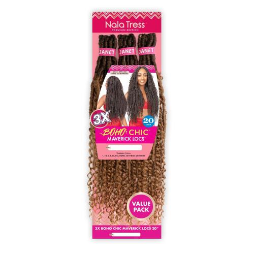 Janet Collection Crochet Braids Nala Tress 3X Boho Chic Maverick