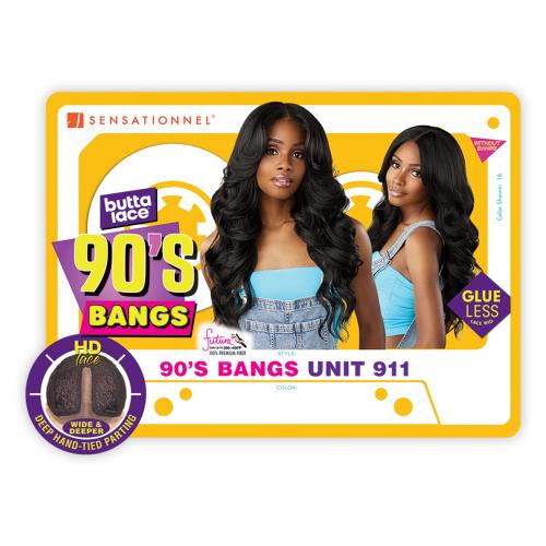 Sensationnel HD Lace Front Wig Butta Lace Glueless 90'S Bangs Unit