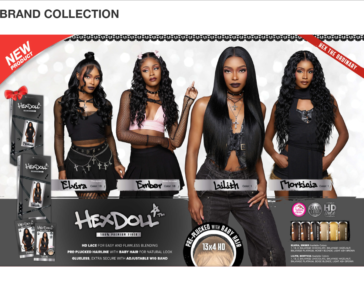 Sensationnel HD Lace Front Wig Hexdoll Glueless 13X4 Morticia
