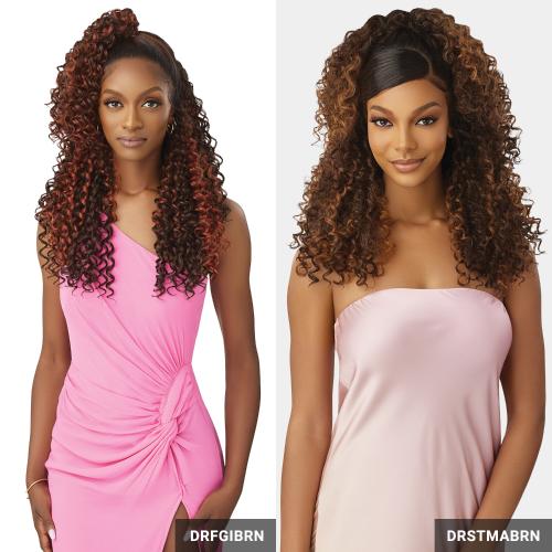 Outre Human Hair Blend HD Lace Front Wig Airtied Glueless Fully