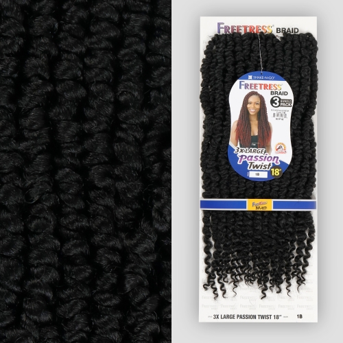 FreeTress Crochet Braids 3X Large Passion Twist 18
