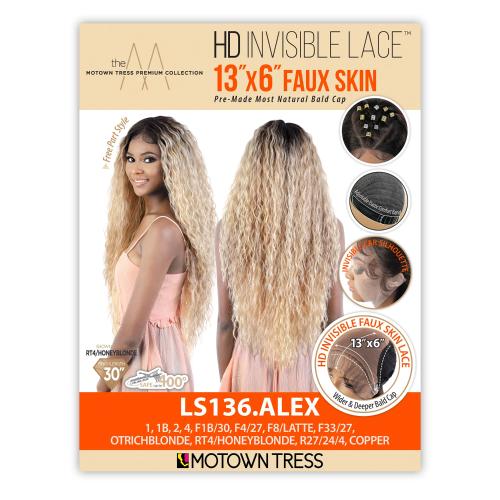 Motown Tress HD Lace Front Wig 13X6 Invisible Lace Faux Skin LS136