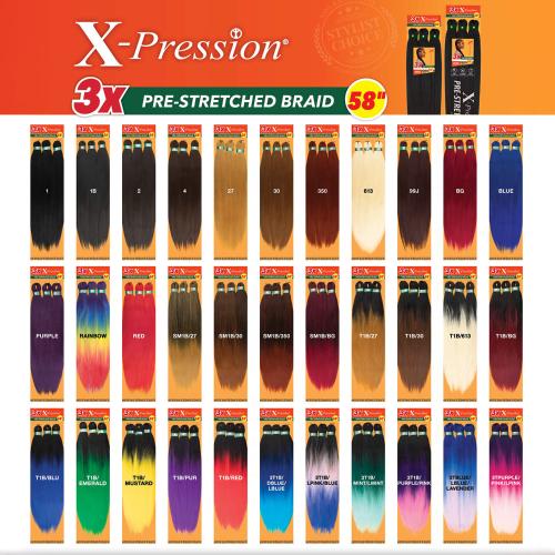 Sensationnel Braids X-Pression 3X Pre-Stretched Braid 58  display picture 2
