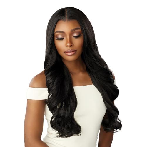 13X4 HD Lace Front Wig, Long Synthetic Glueless Wavy Curly 26 Inch Daily Use 250% 13X4 Water Wave Lace Front Wig Glueless Deep Wave HD  main image 3