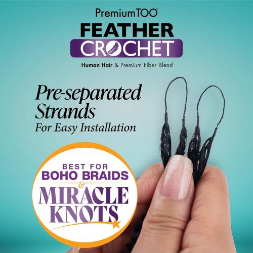 Sensationnel Human Hair Blend Crochet Braids Premium Too Feather